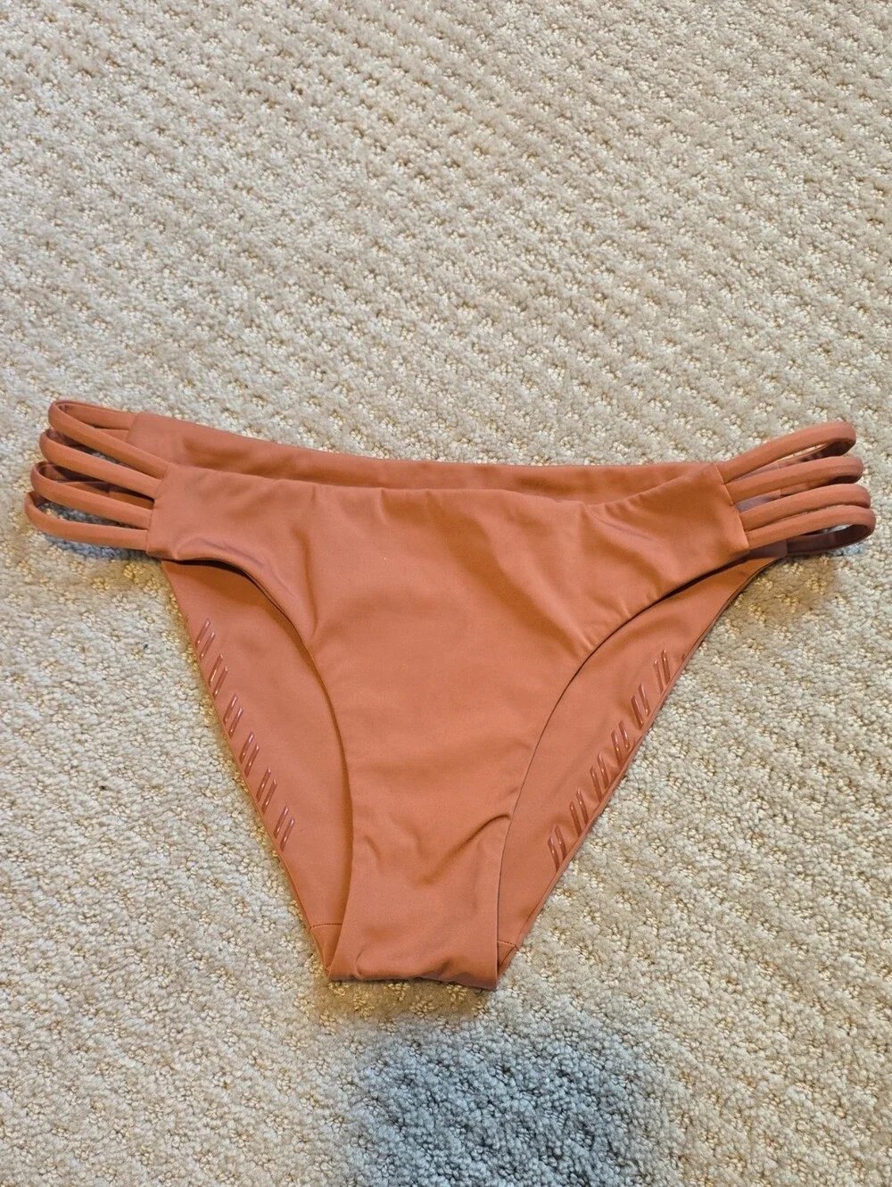 Rust Strappy Side Bikini Bottoms - Women Swim